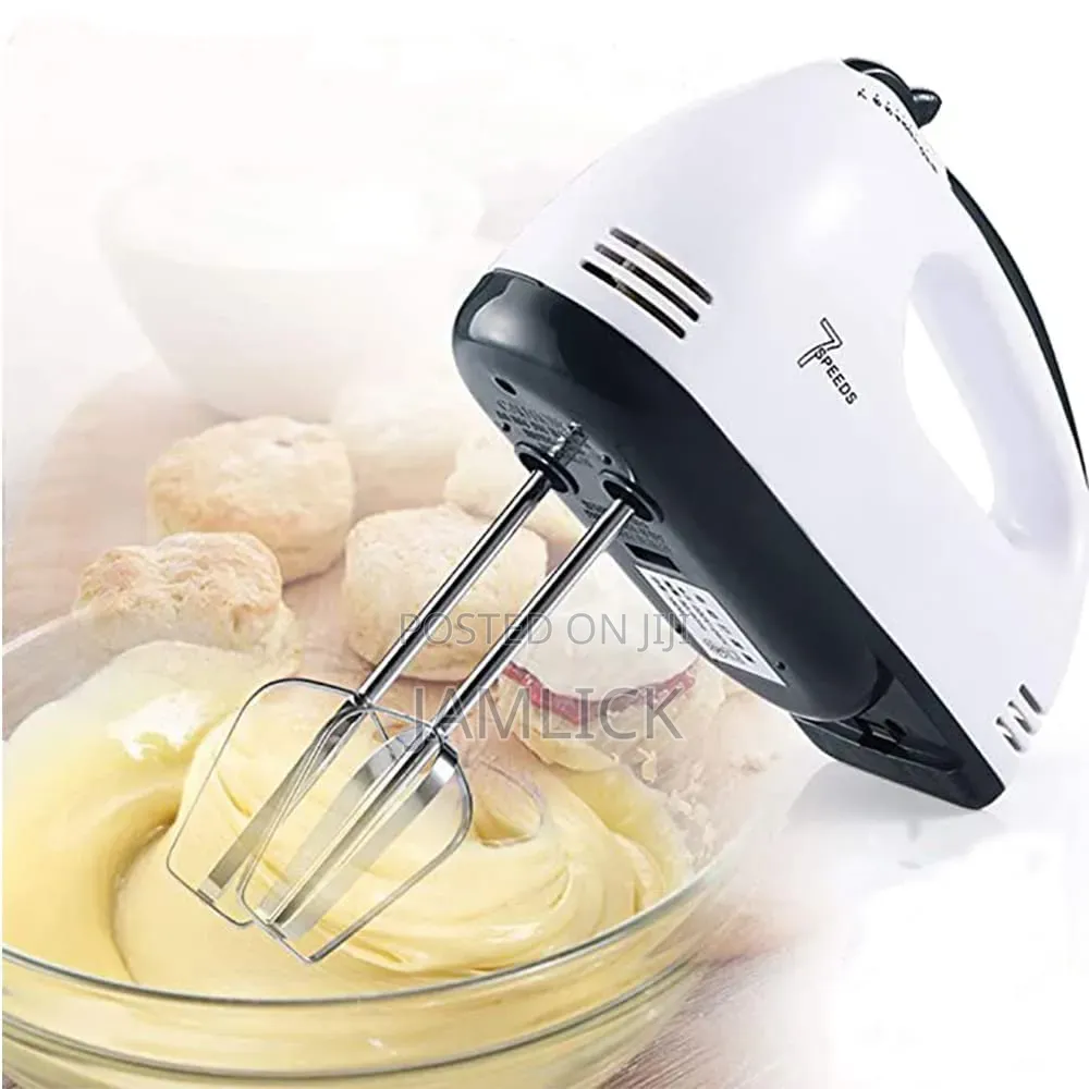 7-Speed Electric Hand Mixer With Detachable Beaters — Hk