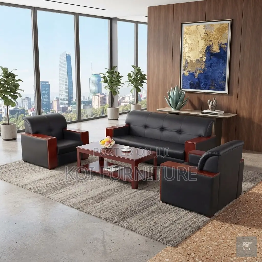 Office Sofa; Five Seaters Executive Staff Meeting High Sofa Set