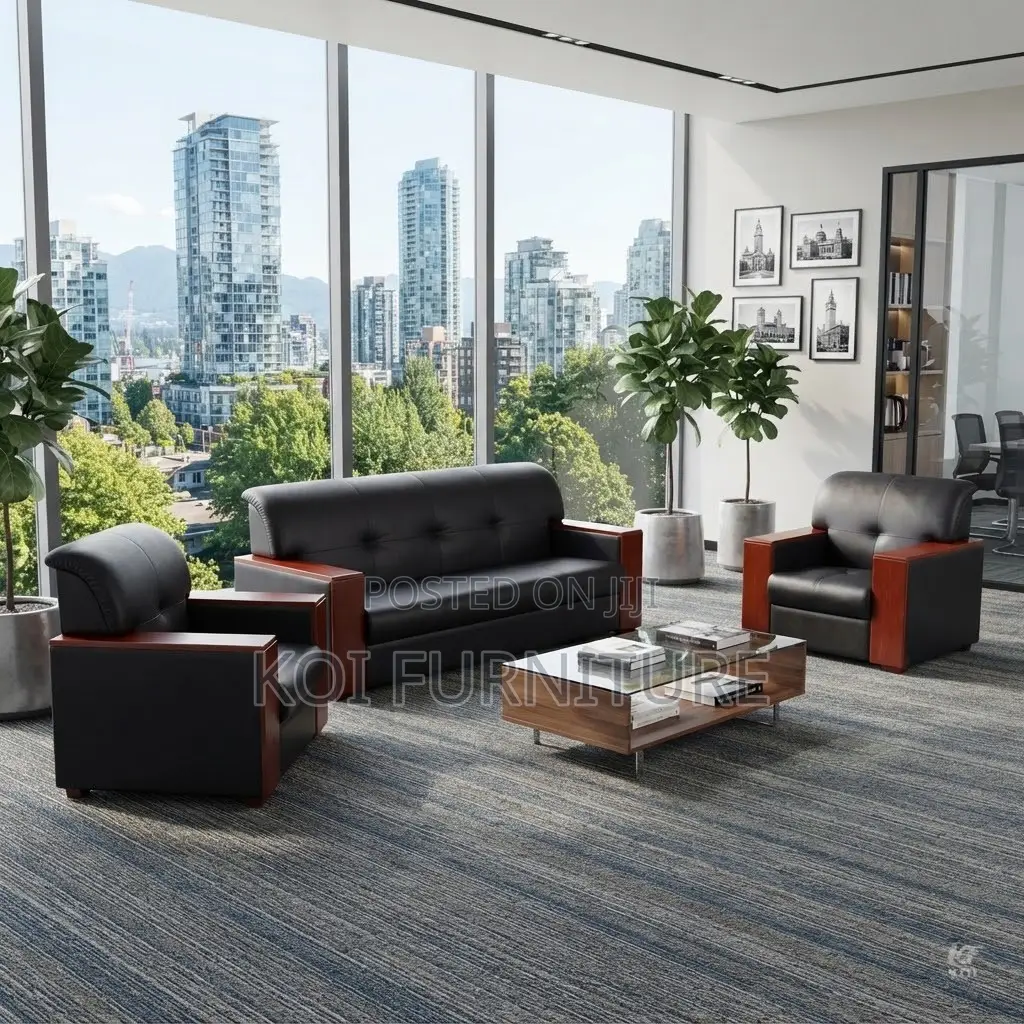 Office Sofa; Five Seaters Executive Staff Meeting High Sofa Set