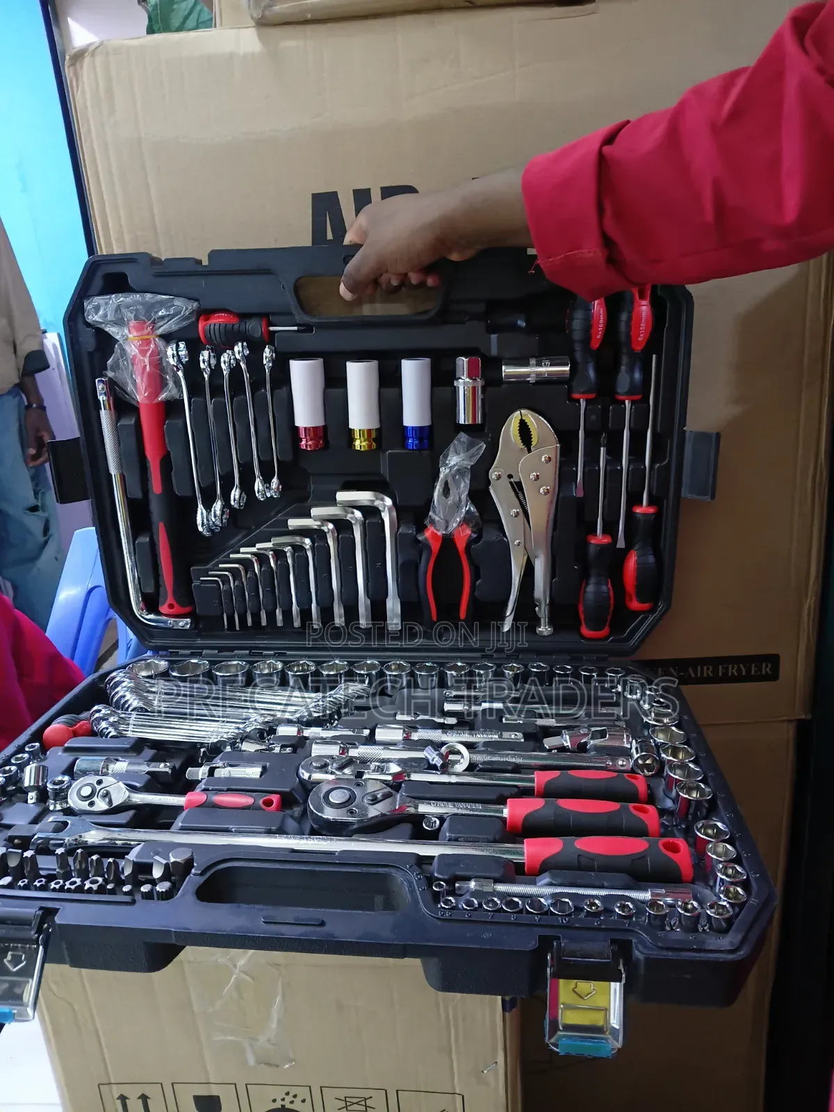 142PCS Heavy Duty Tool Kit – Home, Car & Workshop