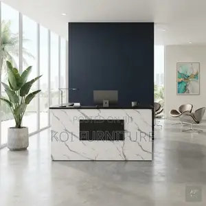 Reception Desk; 1.8 Meters White Visitors Welcoming Reception Desks
