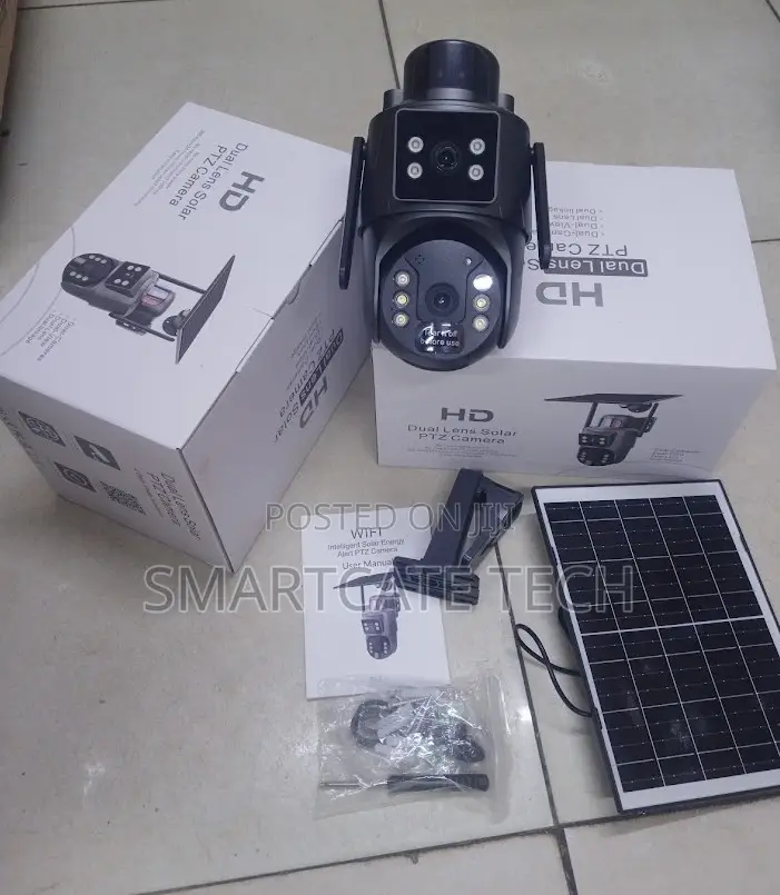 Wireless UBox 4G Solar CCTV Camera – 4MP Dual Lens