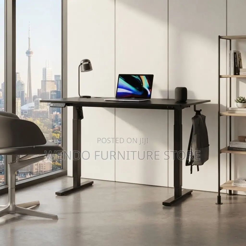 Office Desk; 1600mm Electric Adjustable Urban Home Office Table