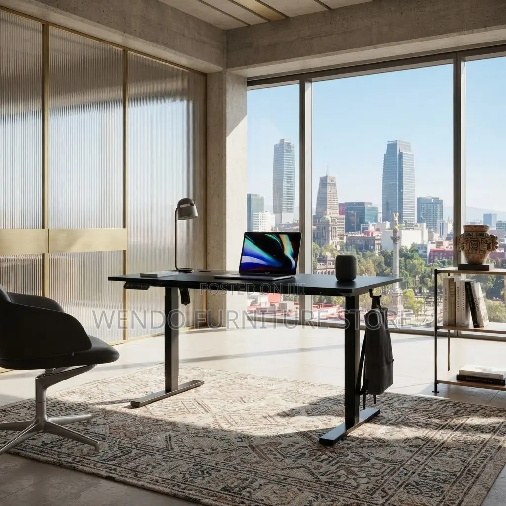 Office Desk; 1600mm Electric Adjustable Urban Home Office Table