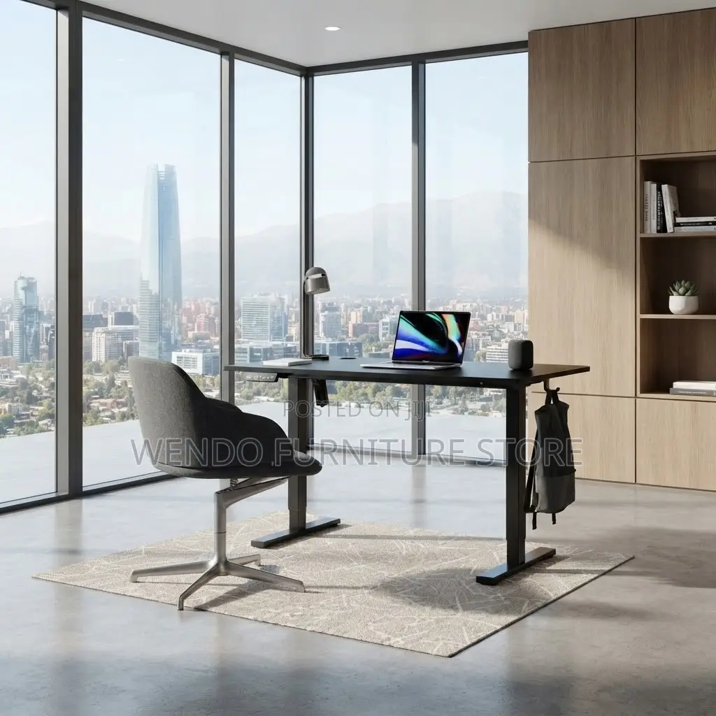 Office Desk; 1600mm Electric Adjustable Urban Home Office Table