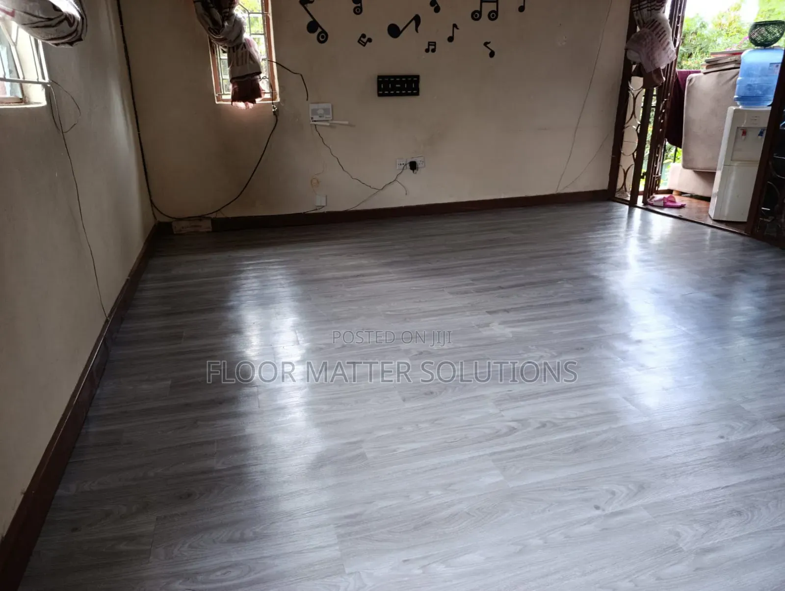 Luxury Vinyl Tile(plain Grey)