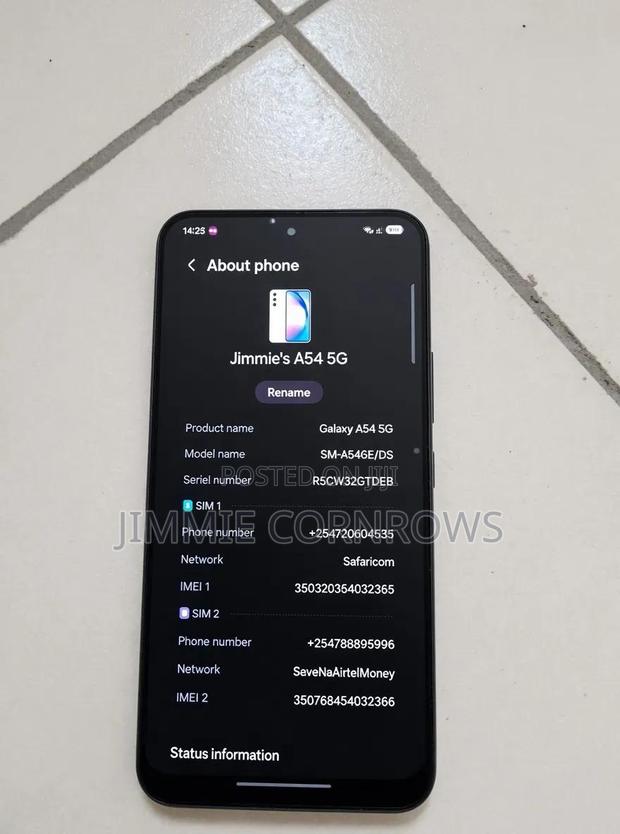Samsung Galaxy A54 5G 128 GB Gray