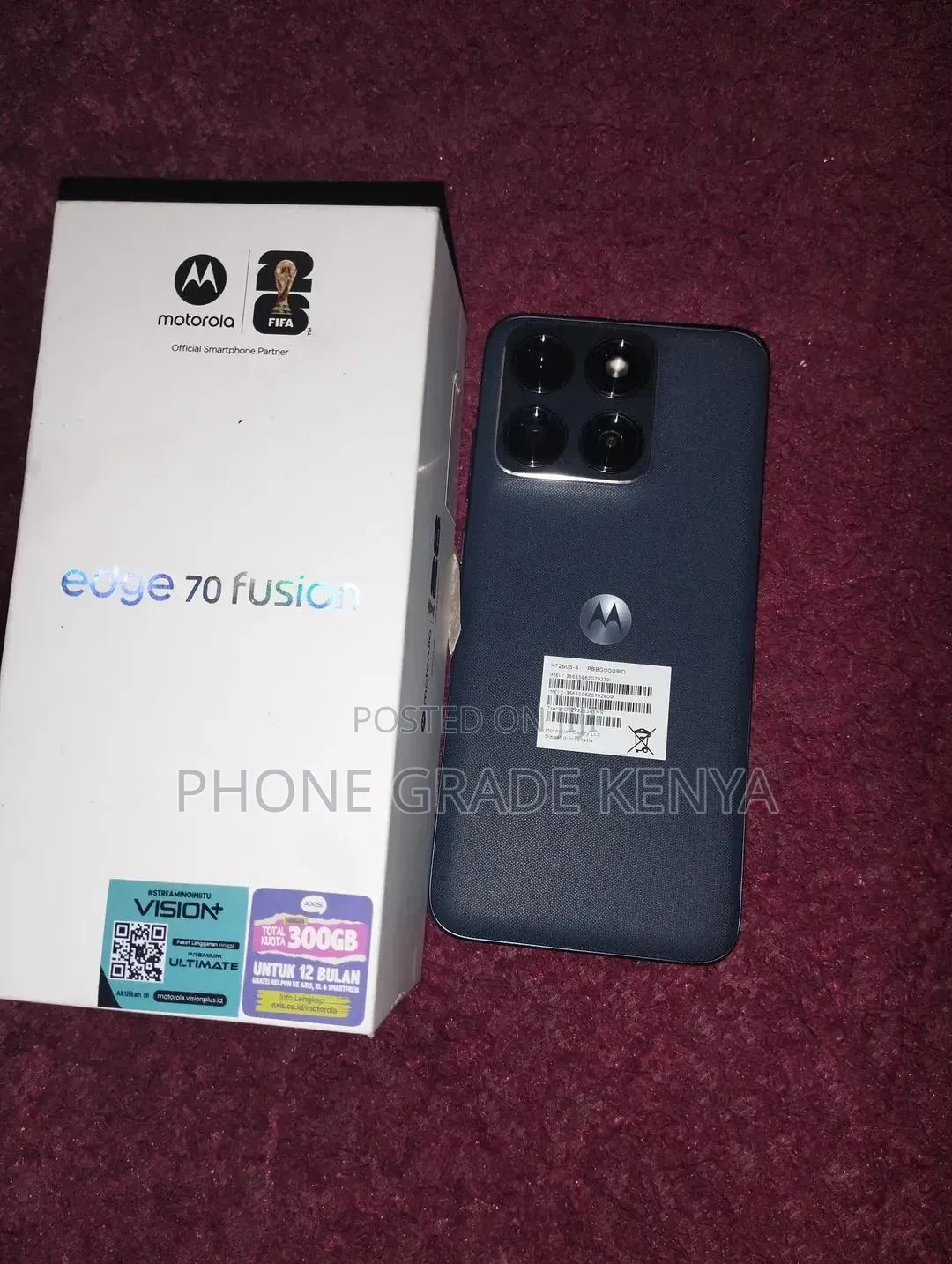 New Motorola Edge 70 Fusion 256 GB Black