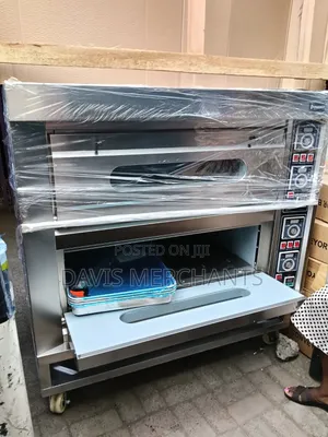 Electric Oven Two 2 Deck Four 4 Trays Even Heating Features