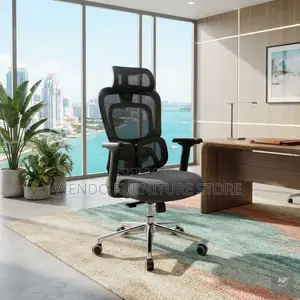 Office Chairs; Orthopedic High Backrest Mesh Recliner Fabric Seats