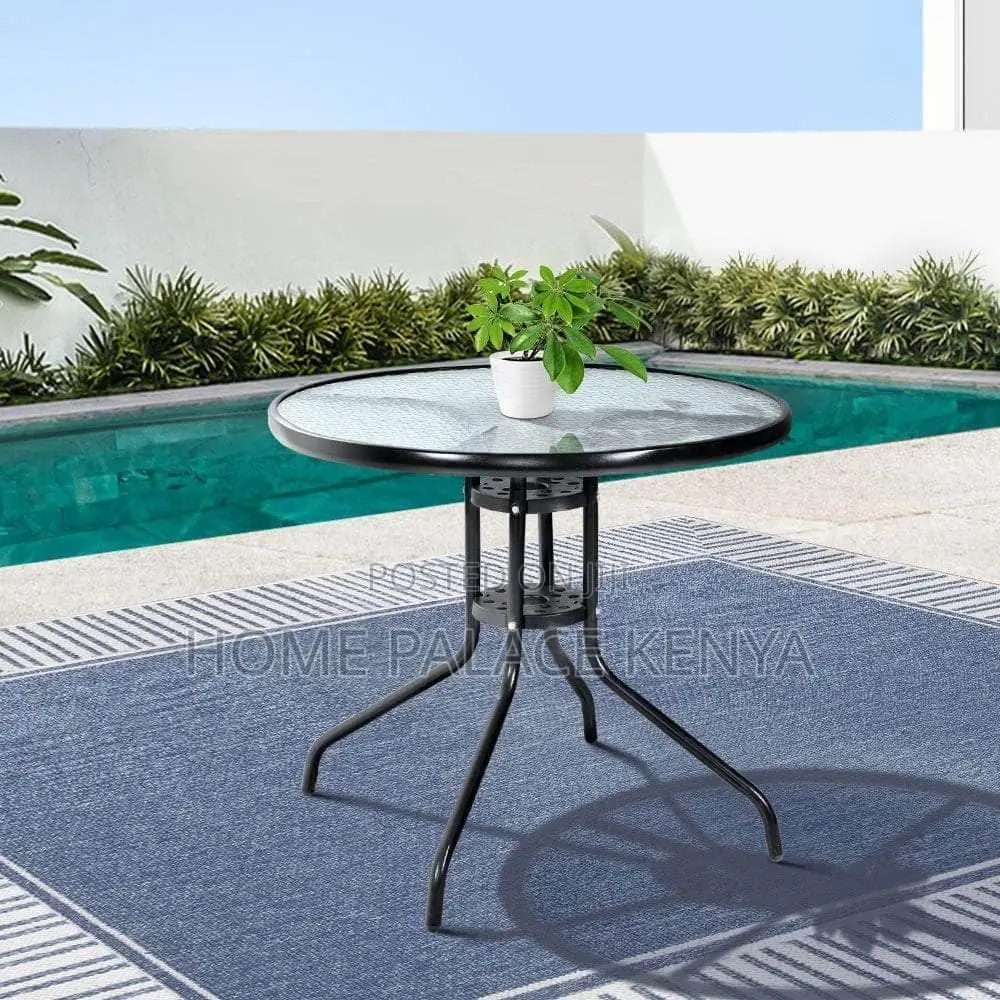 Dining Table; Outdoor Bistro Dining Table for Patio and Garden
