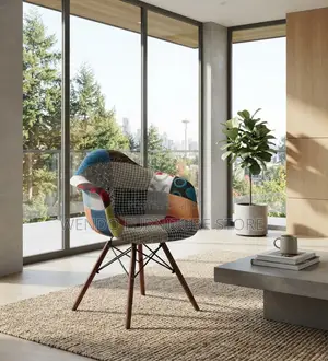 Home Chairs; Long Living Room Eames Multi Colored Chairs