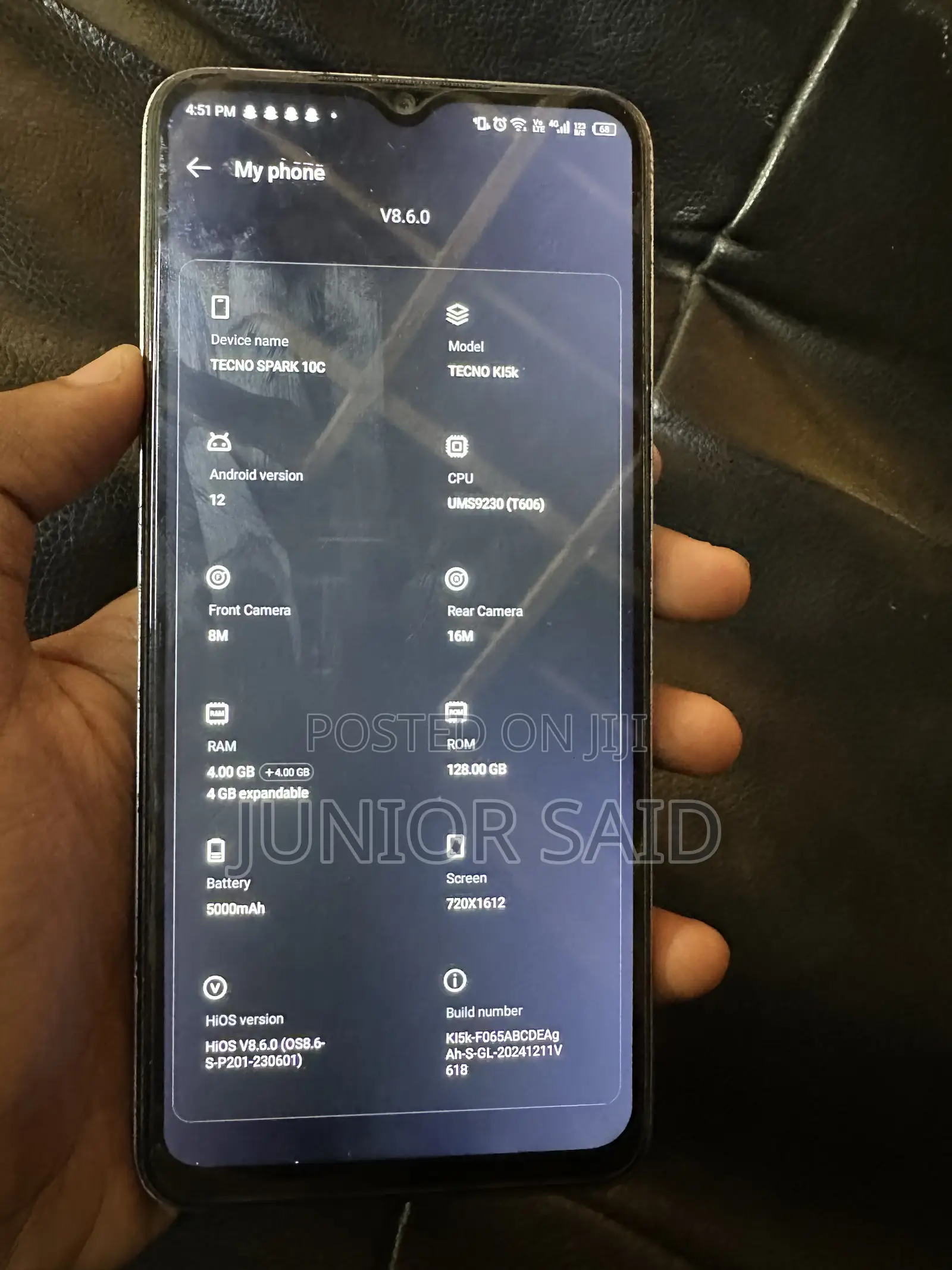Tecno Spark 10C 128 GB Blue