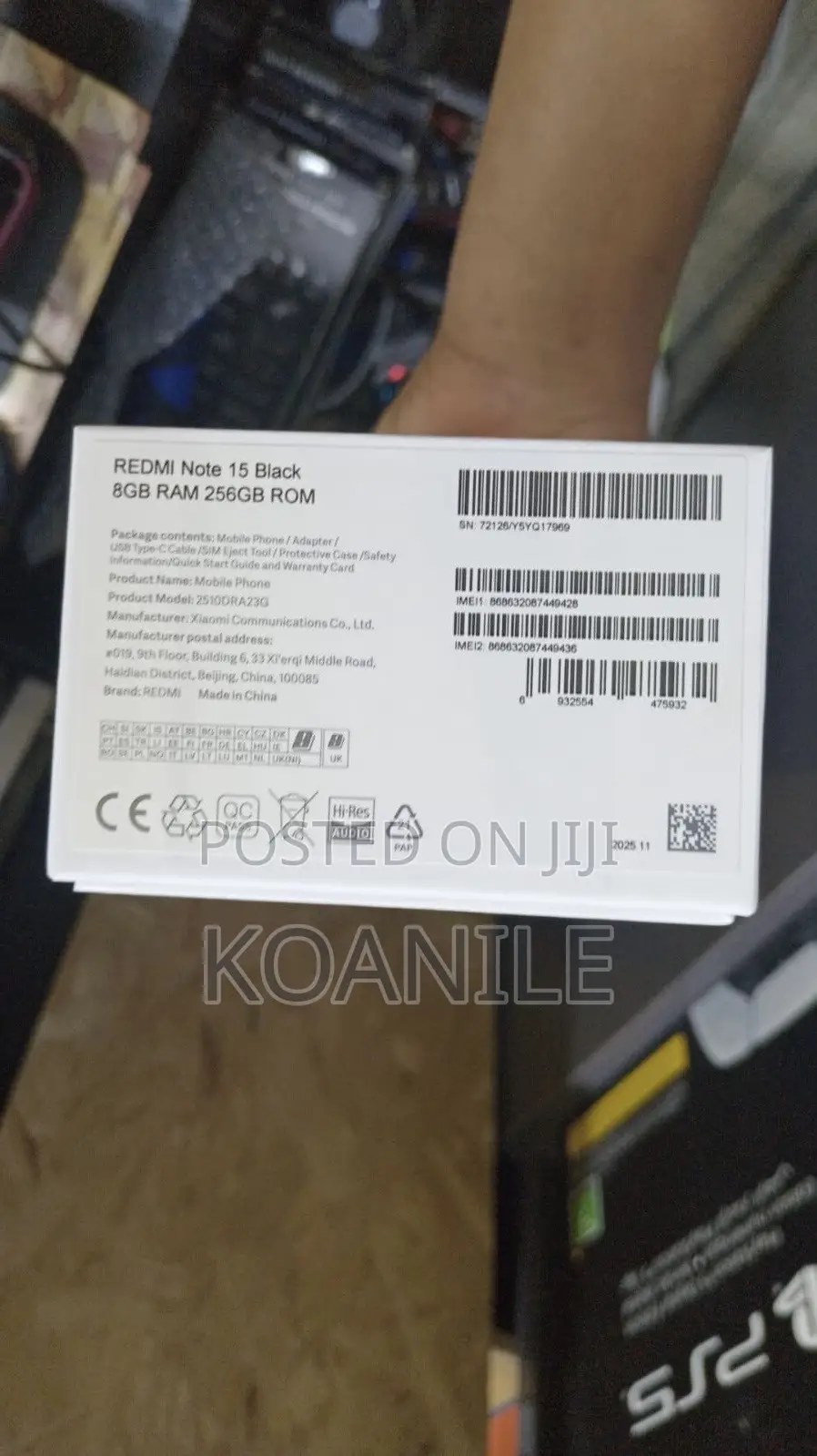 New Xiaomi Redmi Note 15 256 GB Red