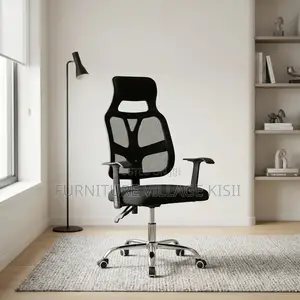 Office Chair ; Black Ergonomic Swivel Office Chair
