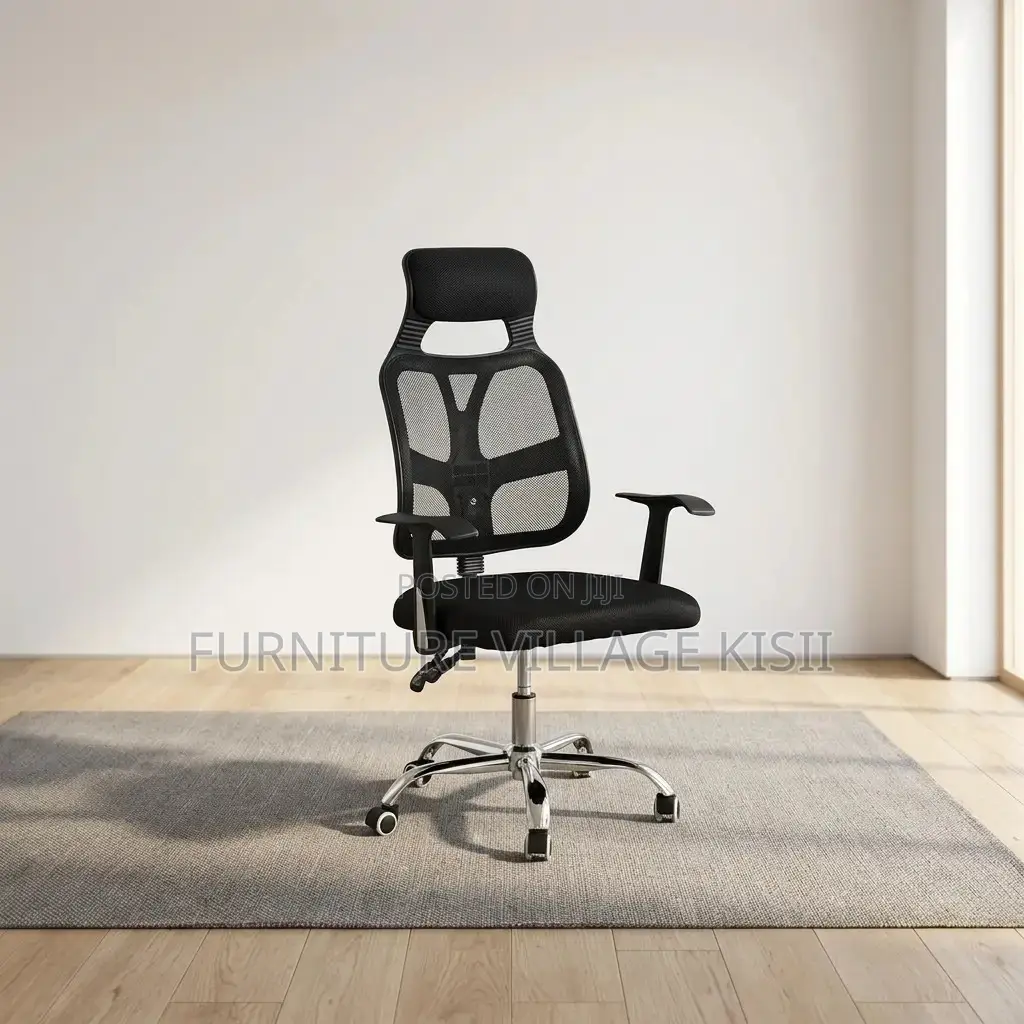Office Chair ; Black Ergonomic Swivel Office Chair