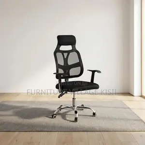 Office Chair ; Black Ergonomic Swivel Office Chair