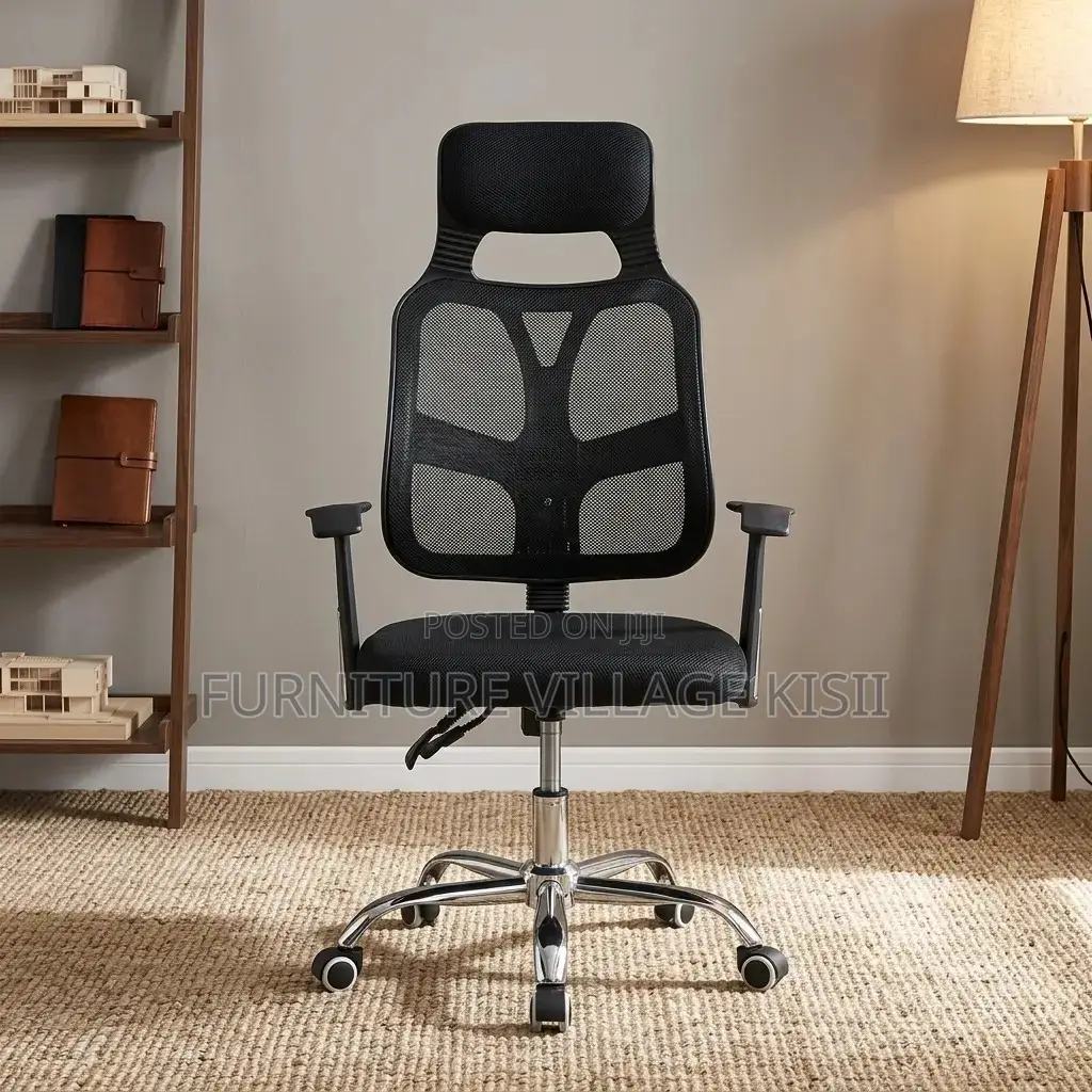 Office Chair ; Black Ergonomic Swivel Office Chair