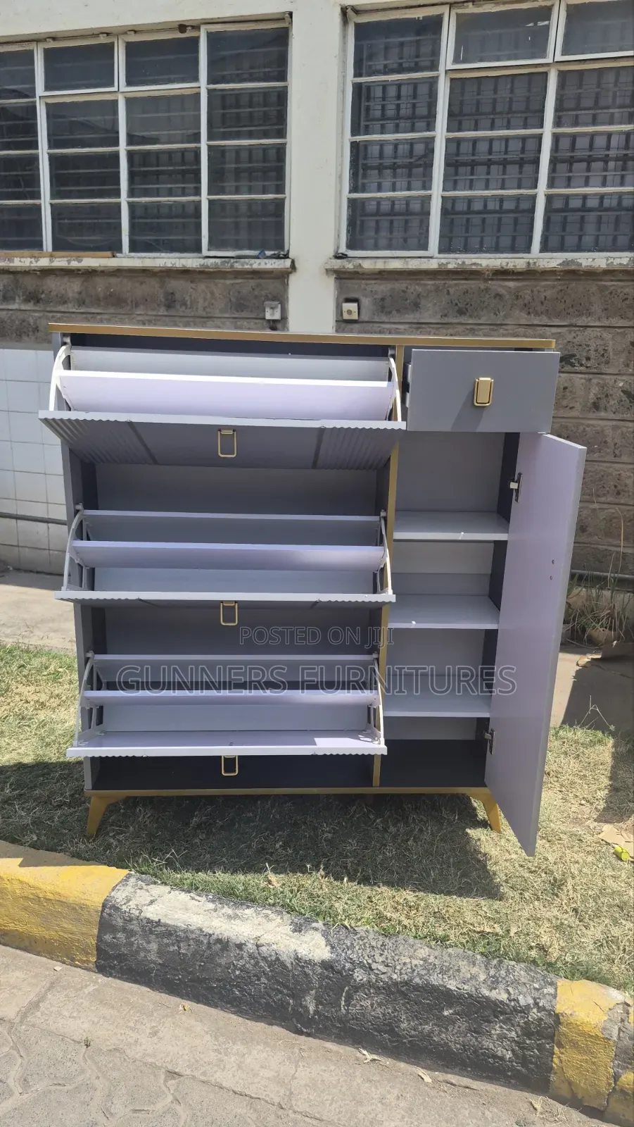 Modern Bucket Flip Shoe Rack