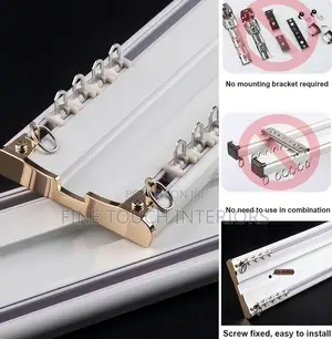 Double Curtain Rails for Bedrooms & Living Rooms