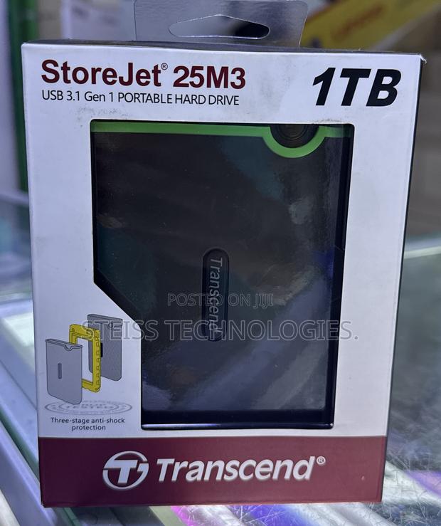 1TB Transend Portable Hard Drive.