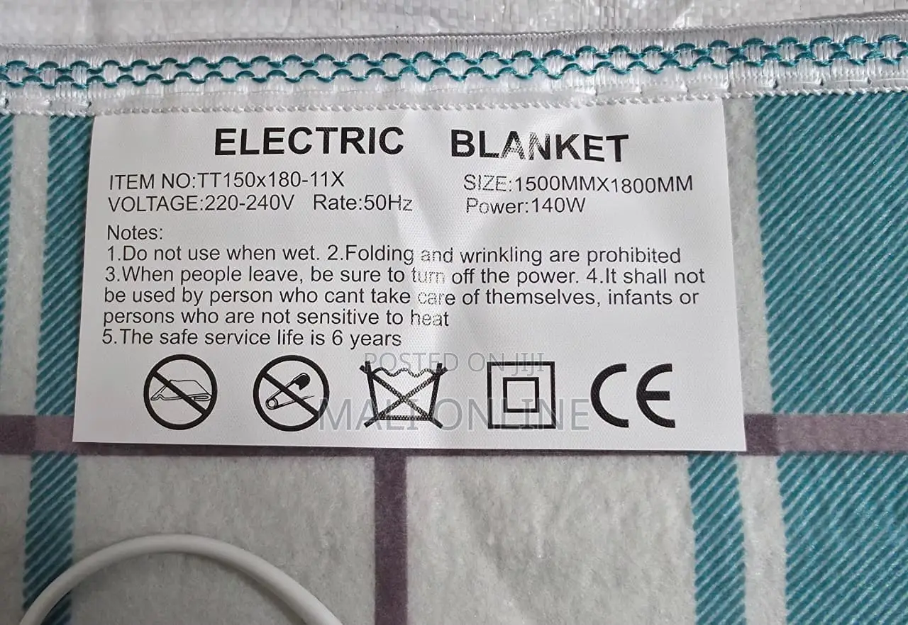 Electric Blanket 150x180cm Double Bed Warmer 140W Fast Heat Auto-Off
