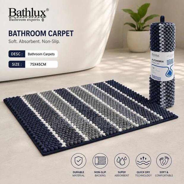 Soft, Absorbent & Non-Slip Bathroom Mats