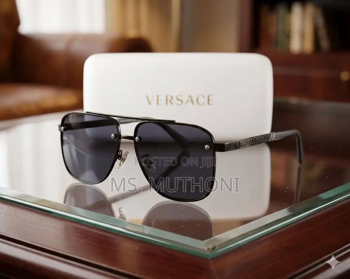 Versace All Black Gents Eyewear