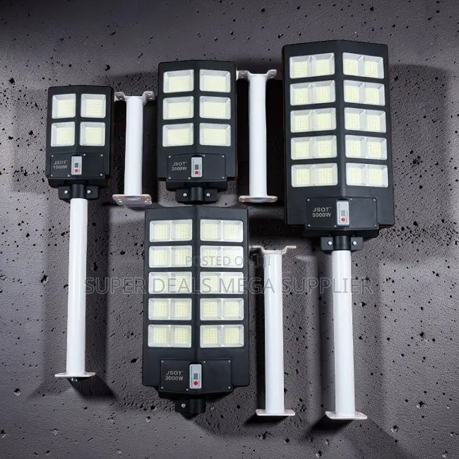 Factory Price Bright 1000W,2000W,3000W,5000W Watts Solar Street Lights