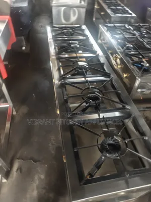 Five Burner Stainless Steel Commercial Cooker