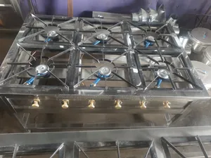 Six Burner Stainless Steel Commercial Cooker