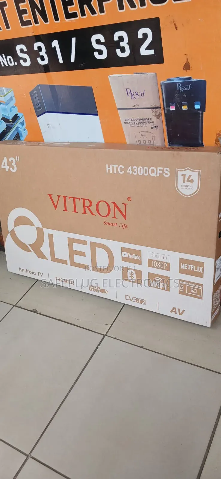 Vitron 43 Inch QLED Smart TV – Stunning Picture Quality