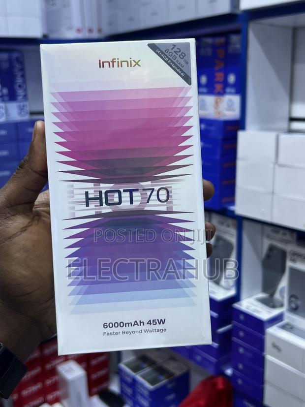 New Infinix Hot 70 128 GB Black - main view