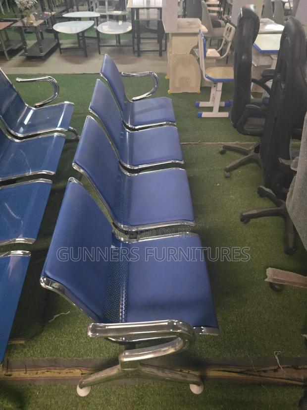 4 Seaters Padded Waiting Bench - main view