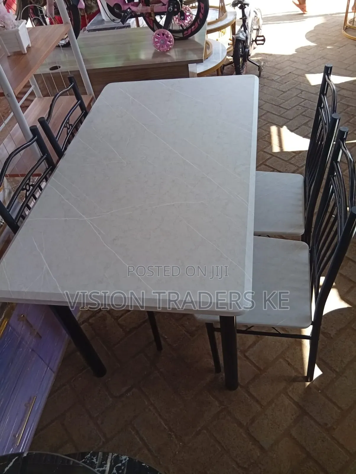Executive 4 Sitter Dinning Table With Marble