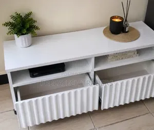 Imported Executive TV Stand With Shelves & Cabinet
