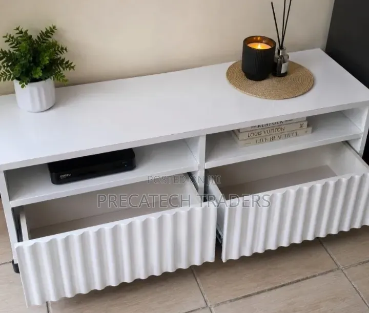 Imported Executive TV Stand With Shelves & Cabinet