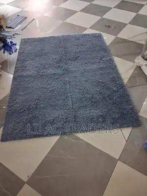 Multicoloured Fluffy Carpet Size 5 by 8 Pro