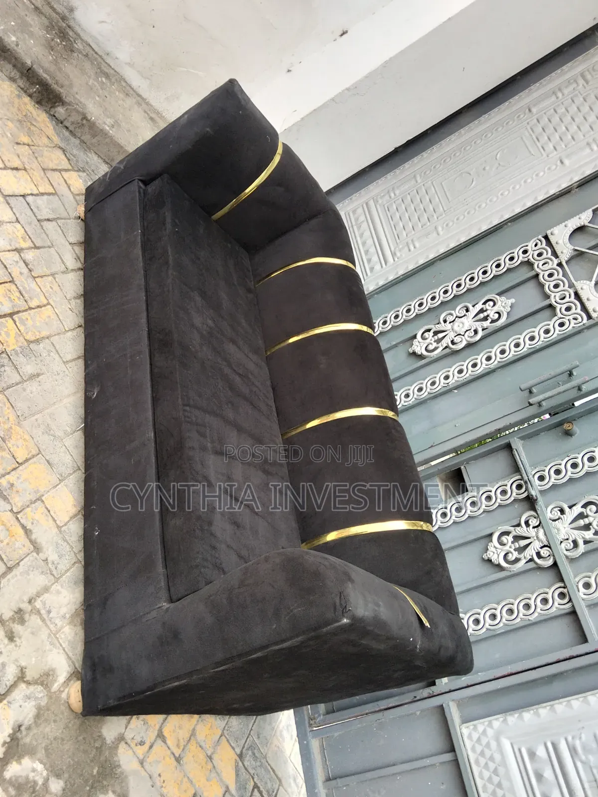 Black 3 Seater Sofa