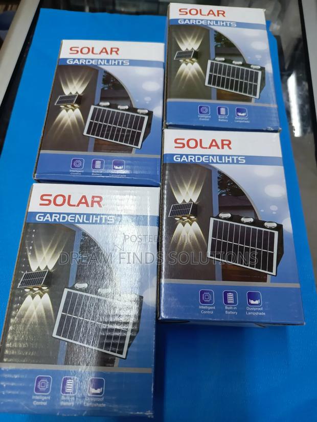4 pcs.AuraBeamTM Outdoor Up & Down Solar Wall Light