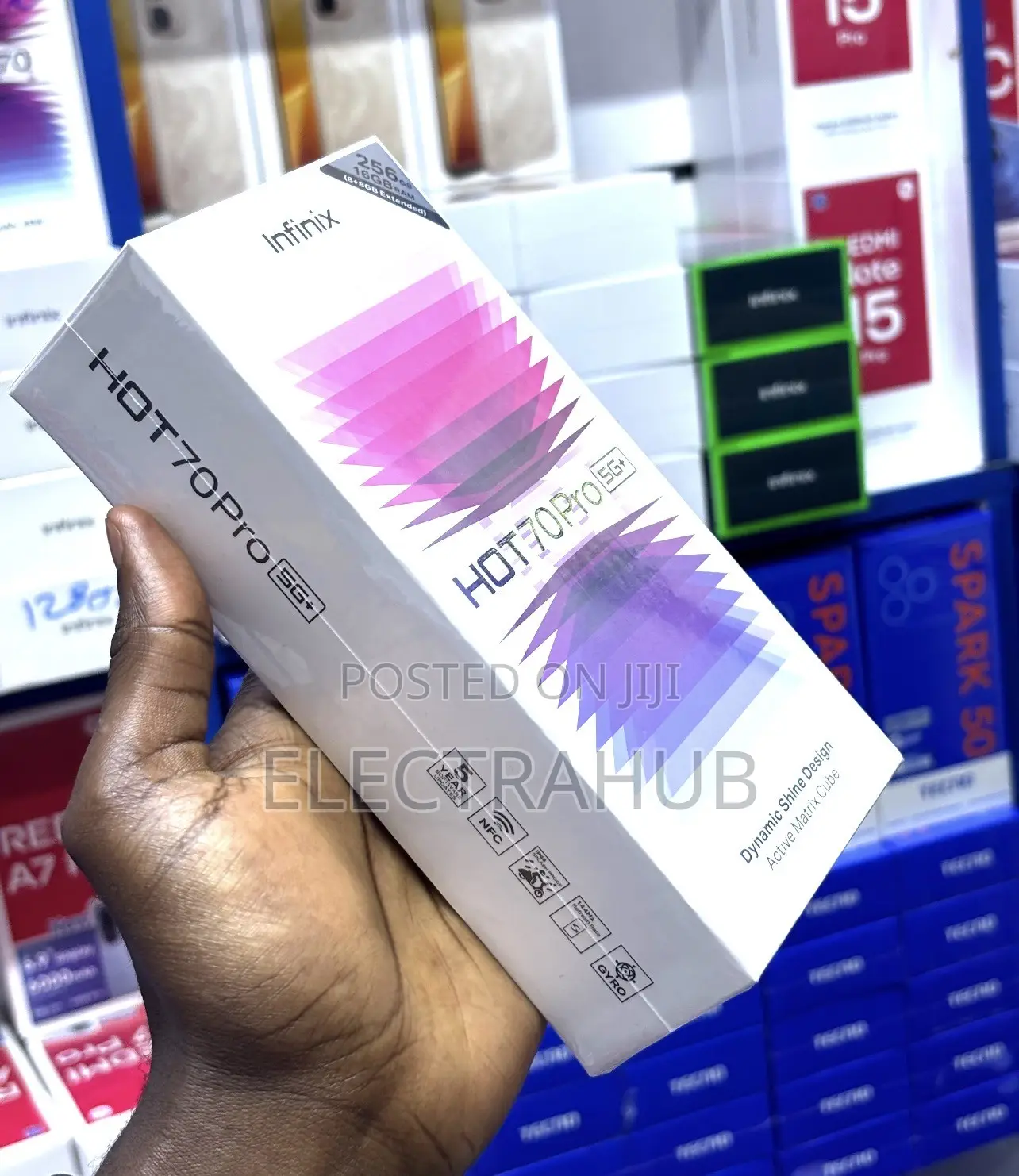 New Infinix Hot 70 Pro 5G+ 256 GB Black