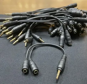 3.5mm Audio Splitter Cable 1 Male to 2 Female Headphone Splitter