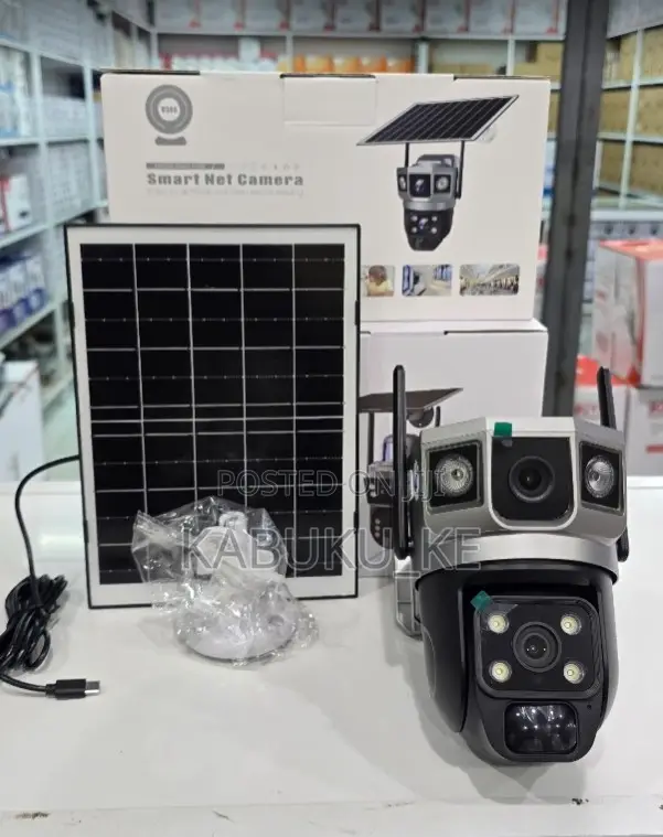 4G Simcard Dual Lens Solar Powered Camera CCTV V380 Camera Outdoor