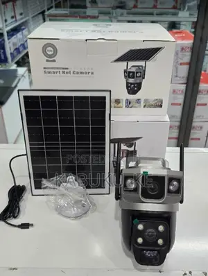 Solar Powered Camera CCTV V380 4G Dual Lens CCTV Camera