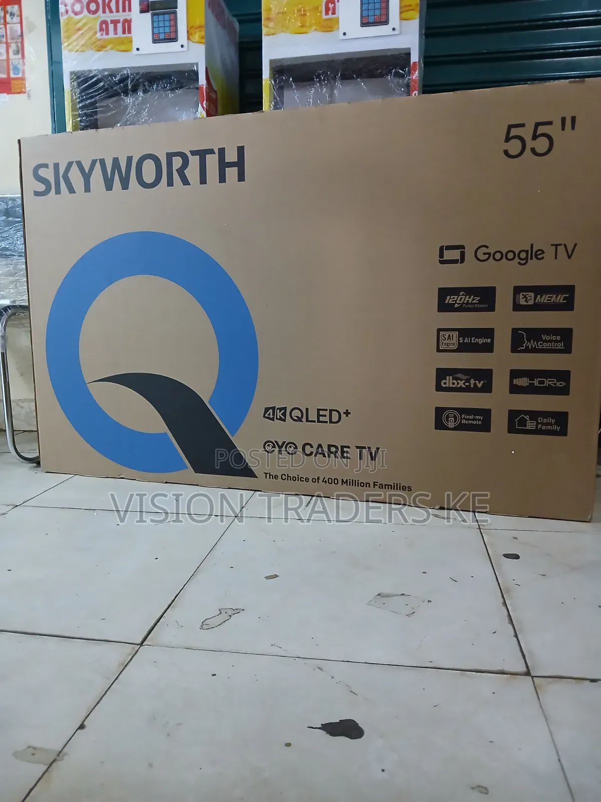 Skyworth 55" Inch Smart Qled Google 4K Frameless TV