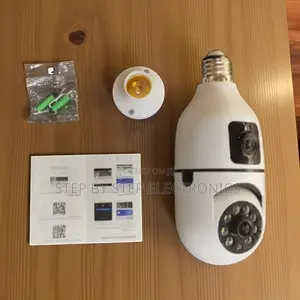 Full Color Remote Monitoring Dual Lens PTZ WiFi Bulb Camera