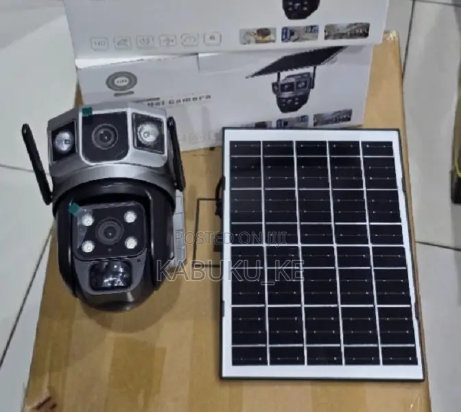 4g Solar Powered PTZ Camera V380 Pro Dual Lens Solar Camera