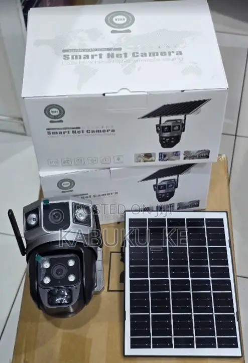 Dual Lens 4g Solar Smart Wireless Camera With Full Color + Audio