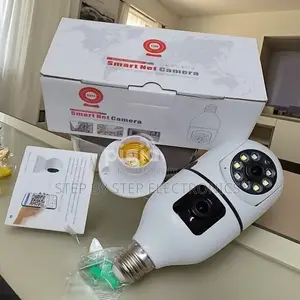 Smart Motion Alert Security Dual Lens PTZ WiFi Bulb Camera