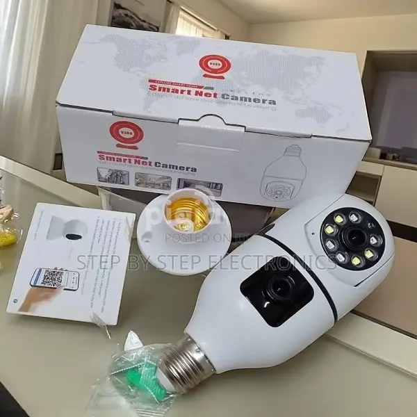Smart Motion Alert Security Dual Lens PTZ WiFi Bulb Camera